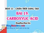 Carboxylic Acid cấu tạo, tính chất hoá học, tính chất vật...